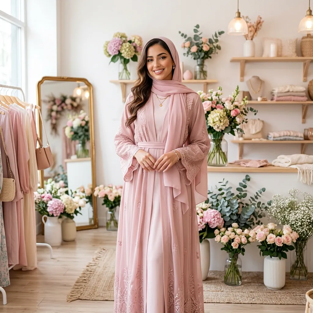 Mauve Majesty Abaya